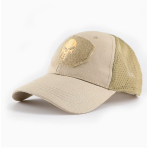 BH04 KHAKI SKULL Head Camo Baseball Hat Tactics Cs Fans Magic Stick Duck Beak Hat Outdoor Fishing Sun Protection <b>Sunscreen</b> Hat - Product Image 1