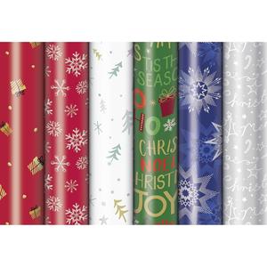 Christmas Wrapping Paper 500x70cm Assorted Designs Holiday Gift <b>Wrap</b> - Product Image 1