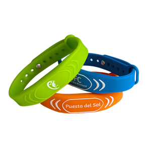 Có thể điều chỉnh RFID Silicone dây đeo cổ tay 504byte NFC Vòng đeo tay cao su - Product Image 1