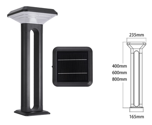 Luces Solares LED para Jardín OMSen, Impermeables IP65, de Aluminio, Modernas, para Exteriores, de 40 cm, 60 cm, 80 cm, para <span class=keywords><strong>Camino</strong></span> de Jardín, Entrada de Vehículos, Patio Delantero - Product Image 6