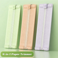 Coupe-papier 4-en-1 A4, outil de découpe, couteau artisanal multicolores