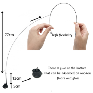 ของเล่นแมวแบบดูดติดพื้นพร้อมขนนก - Product Image 6