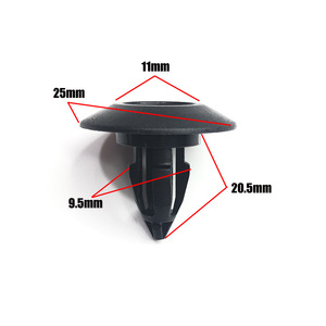 Clips de garniture de seuil de porte BMW X5 X6 E70 F15 F85 E71 en plastique noir résistant à l'eau pour l'extérieur - Product Image 2