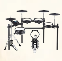 Kit de batterie électronique Factory-Direct Tambour électronique jazz à peau de maille pour enfants débutants Pratique à domicile et adultes