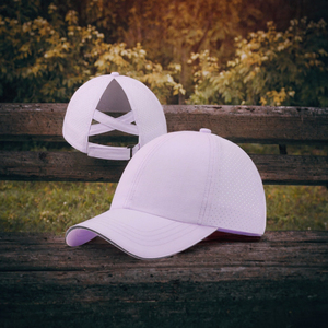 Gorra de béisbol ajustable de 6 paneles para mujer, transpirable, con malla, para coleta, ideal para correr y ciclismo - Product Image 2