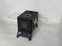 Table de cuisson intégrée en acier inoxydable pour le camping, pour une utilisation en extérieur, barbecue et cuisson au feu de bois