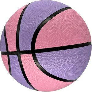 Bola basket karet warna-warni kustom Harga Murah pabrikan Tiongkok gaya baru 2023