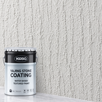 Revêtement en stuc texturé 3D haute performance KOBG, peinture artistique en pierre de cristal Ya, peinture décorative pour murs intérieurs, peinture en stuc à texture rugueuse