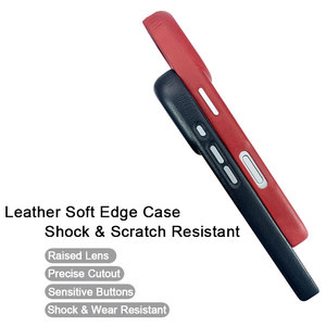 Étui en cuir pour <span class=keywords><strong>iPhone</strong></span> 17 <span class=keywords><strong>Pro</strong></span> Max / 15 <span class=keywords><strong>Pro</strong></span> / 16 / <span class=keywords><strong>14</strong></span> – Couleurs terreuses saisissantes et texture premium pour un style décontracté – Housse de téléphone portable - Product Image 5