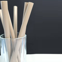 Avec trois boissons en plastique de 200mm Décorations d'eau de 3mm 9mm Individuelles écologiques de 2mm de long en papier plastique pailles jetables