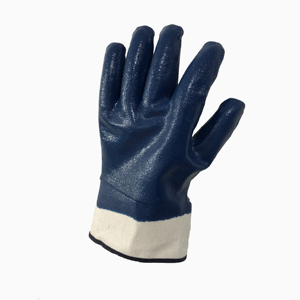 Guantes de seguridad a prueba de aceite sumergidos en nitrilo azul, guantes resistentes a productos químicos de gas y aceite ácido, guantes de trabajo resistentes completamente sumergidos - Product Image 3