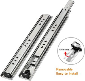 Factory OEM Wholesale 53mm Bearing Heavy Duty <strong>Drawer</strong> <strong>Slides</strong> Runner Telescopic Channel Furniture <strong>Drawer</strong> <strong>Slides</strong> - Product Image 1