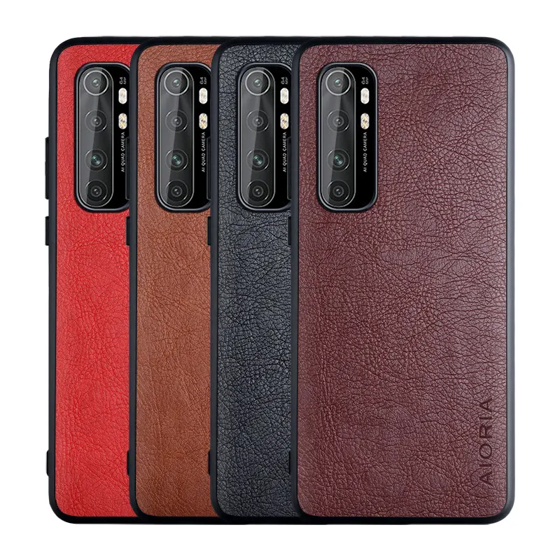 PU leather skin with Hard PC with Soft TPU Business Style case for Xiaomi mi 10 pro A1 A2 A3 Max 3 Mix 2S Note 10 Lite mi8 mi9