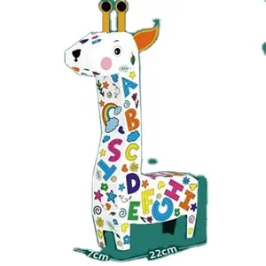 2023 Girafa Desenho Doodle Toy Arte DIY Crianças Papel Educativo Papelão Playhouse Toy Set