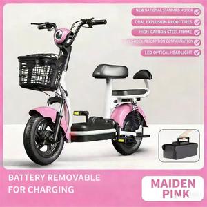 Kleine Elektroroller für Stadtpendler 350W Zweirad-<span class=keywords><strong>E</strong></span>-Bike Doppelter Weichsitz 48V 20AH <span class=keywords><strong>E</strong></span>-Scooter - Product Image 6