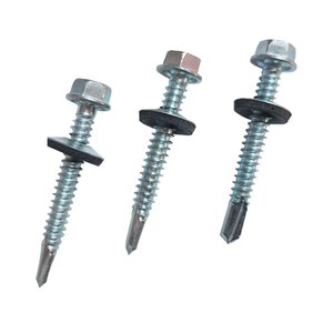 En stock – Vente en gros – Vis autoperceuses à tête hexagonale en acier au carbone galvanisé pour l'installation de toitures – Fournisseur direct usine Chine - Product Image 1