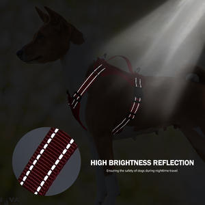 Nuevo arnés táctico solo para perros pequeños, ligero, cómodo, a prueba de Escape, chaleco estilo H, conjunto de arnés reflectante para perros - Product Image 4