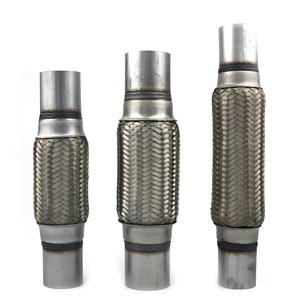 Ống xả mềm bằng thép không gỉ chất lượng cao 2x6x10 inch, dùng được cho nhiều loại xe, kèm ống nối dài - Product Image 2