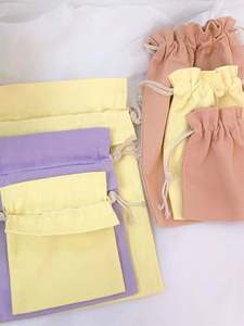 Bolsas de Algodón de Lujo Blancas 6X8 con Cordón y Marca Personalizada al por Mayor - Product Image 6