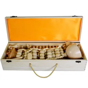 13 Pcs One Box Wood Therapy Set Wooden Sculpting Massager therapy Set With Wood Packing Carry Box