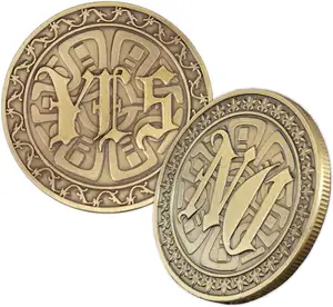 Ja Nein Münz entscheidung hersteller Münz neuheit Geschenke Flipping Challenge Coin