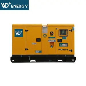 WD + Energy WD55FS dizel ticari kullanım jeneratörleri 40kW 400v 50Hz 3 fazlı FAWDE 4DX22-65D teknik veri sayfası