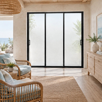 Portes coulissantes en aluminium sur mesure à isolation thermique : Systèmes coupe-vent et anti-bruit pour maisons côtières et patios de jardin
