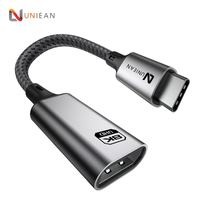 Vente en gros d'usine UNIEAN Câble HD de type C à 60Hz DP Adaptateur Usb C à DP 8k4k Câble de port d'affichage pour câble vidéo vers Macbook pro