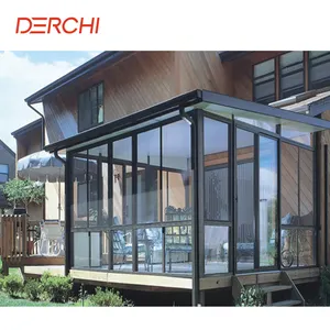 Customized Winter Garden Aluminum Glass House Veranda Sunrooms Glass Houses For Balcony