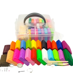 24 Màu Sắc 40G Lò Nướng Tự Làm An Toàn Và Không Độc Hại Đầy Màu Sắc Mềm Đúc Craft Set Polymer Đất Sét Kit - Product Image 1