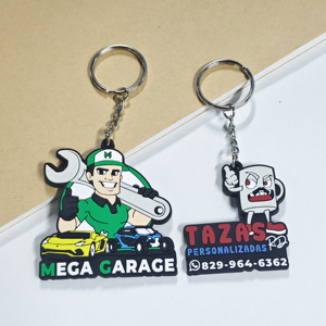 Design Custom logo Rubber Multifunction Sublimation Blanks Diy Luxury Blank Designer Funny Keychain - Product Image 3