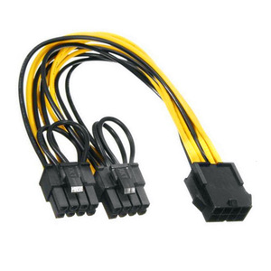 8Pin To Dual 8Pin Pcie Power <b>Cable</b> For Graphics Card <b>Splitter</b> Adapter 6 2 Pin Extension Cord - Product Image 5