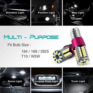 Nouvelle <span class=keywords><strong>ampoule</strong></span> LED Canbus T10 3014 SMD 6000K Blanc Xénon W5W 194 168 pour éclairage intérieur et plaque d'immatriculation, Plug and Play 12V - Product Image 3