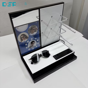 Expositor de gafas de sol de acrílico para mostrador de fábrica DSP Vietnam con parte trasera de espejo - Product Image 1