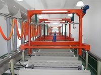 Machine d'électrodéposition, ligne de production d'électrodéposition, ligne de production de placage argent