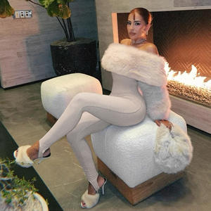 G01722C 2025 Herbst/Winter Bestseller Damen Fell-Jumpsuits - Product Image 1