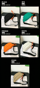 Bolso Bandolera Deportivo Oxford para Hombre, Riñonera Cruzada con Logotipo, Riñonera de Cintura para Correr - Product Image 4