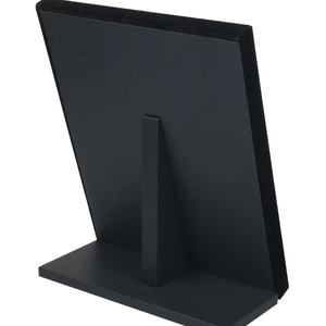 جودة عالية 50 فتحة حلقة القرط عرض المجوهرات حامل أسود رمادي ناعم المخمل على إطار خشبي مخزون بالجملة - Product Image 4