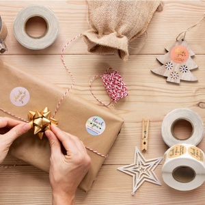 Pegatina Adhesiva de Papel Kraft Impermeable, Impresa Personalizada con 'Gracias', para Decoración de Velas, Manualidades y Marcos de Fotos - Product Image 6