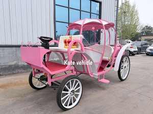 Voiture de princesse Cendrillon électrique personnalisée de style citrouille pour mariages, transport spécial pour mariages - Product Image 6