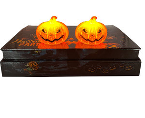 Lanterne Citrouille Lumineuse d'Halloween – Décoration d'Ambiance Sinistre pour les Fêtes, Petite Veilleuse en PVC, Jouet d'Intérieur, Cadeau - Product Image 6