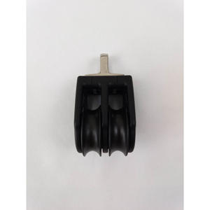 Poulie à roulement à billes à double roue de 22 mm de diamètre pour voilier, accessoires pour câble de 6 mm pour yacht et bateau - Modèle BB-0207F - Product Image 5