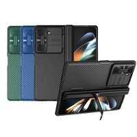 Étui de téléphone magnétique pliable de luxe Nillkin, coques de protection, protection de l'appareil photo pour téléphone mobile Samsung Z Fold 5/W24