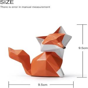 Haute qualité personnalisé renard résine Sculpture Animal Figurine bureau bureau ornement eau Globe ou Statue pour la décoration de la maison - Product Image 4