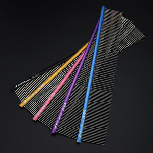 Haustier pflege Größe L Einzel kamm Stylist Aviation Aluminium ultraleichte <span class=keywords><strong>High</strong></span>-<span class=keywords><strong>End</strong></span>-Kamm Styling Hund großen Kamm ein Stück - Product Image 5