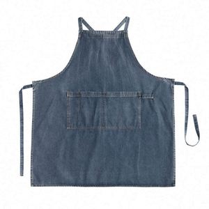 Delantal de Mezclilla de Algodón Elegante y Duradero Unisex para Hombres y Mujeres, para Cocina, Jardinería, Pintura, Uniforme de Chef - Product Image 4