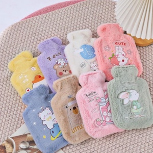 Bolsa de botella de agua caliente, cubierta de felpa, animales de peluche, cubierta de botella de agua caliente, muestra gratis, goma de 2000ml <span class=keywords><strong>con</strong></span> látex de piel de conejo Nantong - Product Image 3