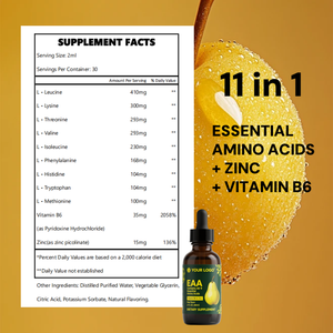 Supplément de qualité supérieure Chélate de zinc Fourniture de soins de santé Proline Vitamines et coenzymes 100% gouttes liquides d'acides aminés pour la santé - Product Image 2