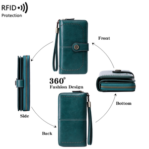 <span class=keywords><strong>Portefeuille</strong></span> anti-RFID pour femmes, <span class=keywords><strong>portefeuille</strong></span> long multifonctionnel en cuir PU, <span class=keywords><strong>porte</strong></span>-cartes, <span class=keywords><strong>porte</strong></span>-téléphone, <span class=keywords><strong>portefeuille</strong></span> anti-RFID pour femmes. - Product Image 3
