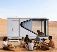 Maison capsule spatiale préfabriquée moderne de luxe avec fenêtres panoramiques – Idéale pour les glamping haut de gamme et les vacances – Vente en gros directe usine